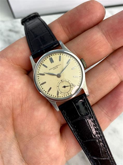 vintage patek philippe calatrava stainless steel|Patek Philippe Calatrava tiffany.